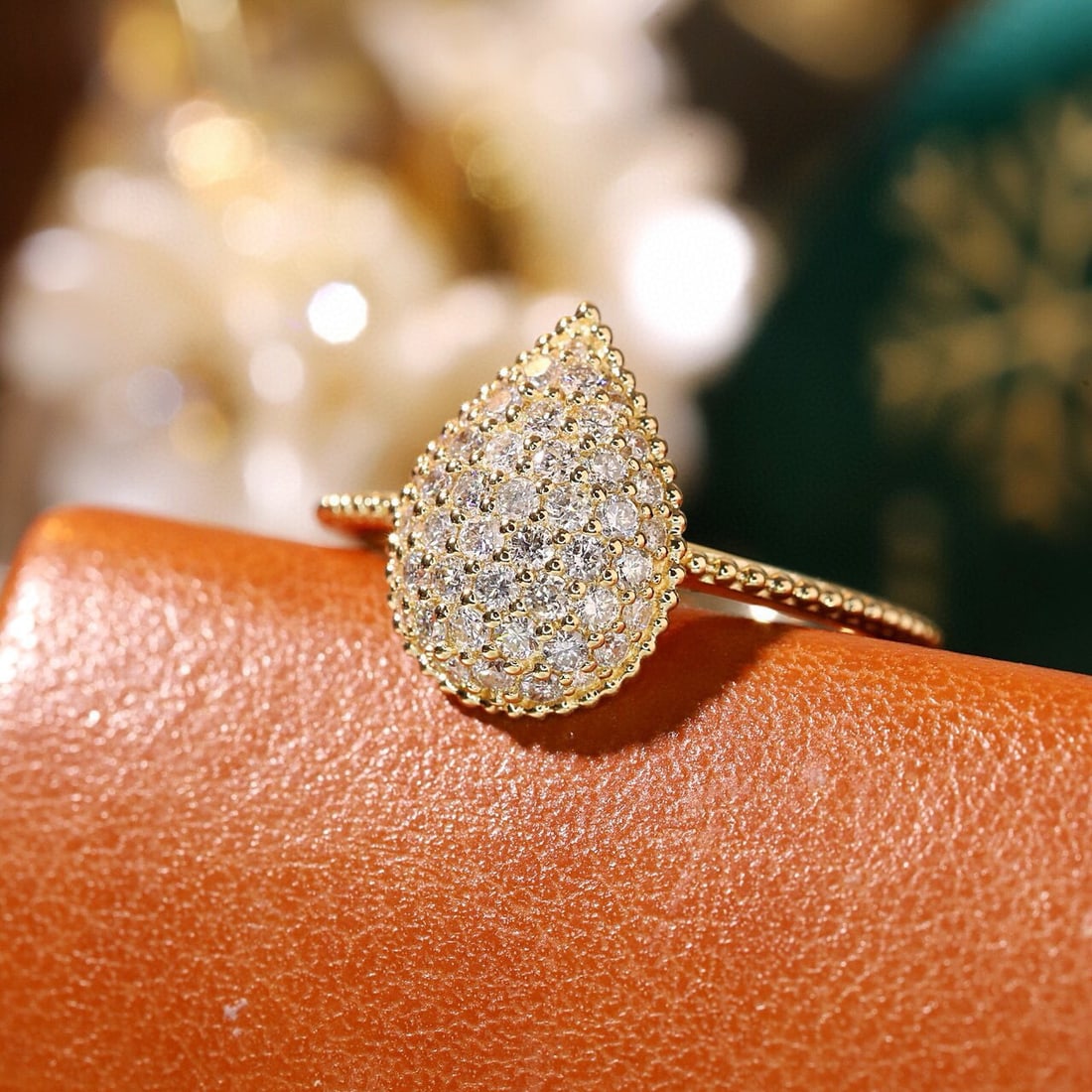 14k Gold 0.52 Ct Natural H Diamond Ring - 4