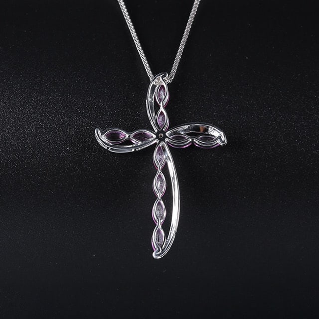 14k Gold 2.07 Ctw Natural Sapphire & Diamond Pendant( Without Chain ) - 3