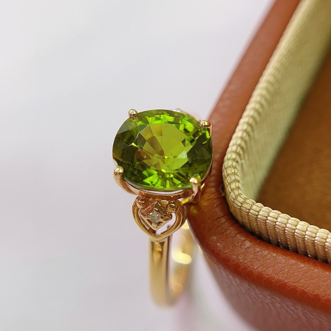 14k Gold 2.75 Ct Natural Tourmaline & Diamond Ring - 3