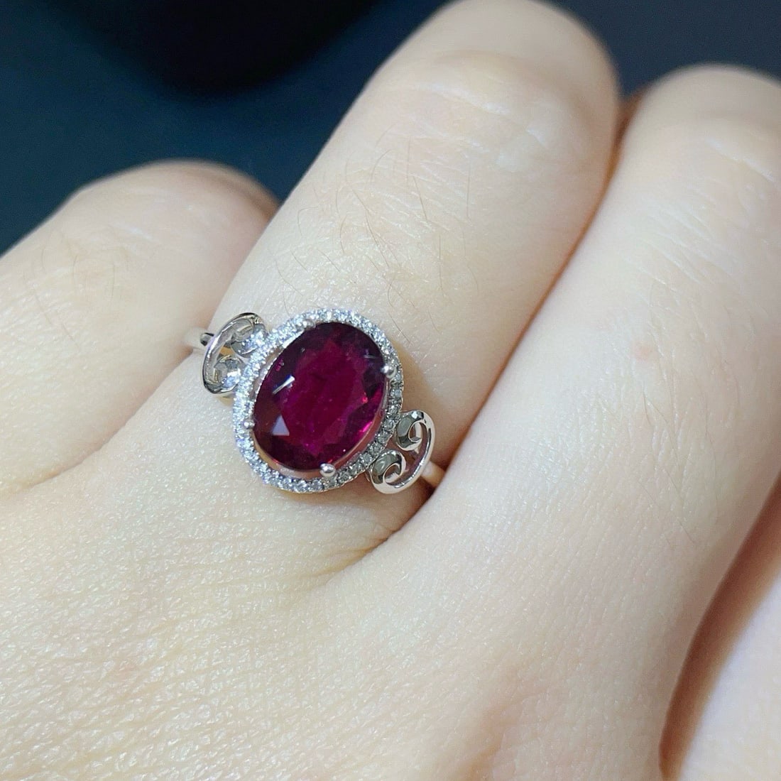 14k Gold 1.74 Ctw Natural Tourmaline & Diamond Ring - 5