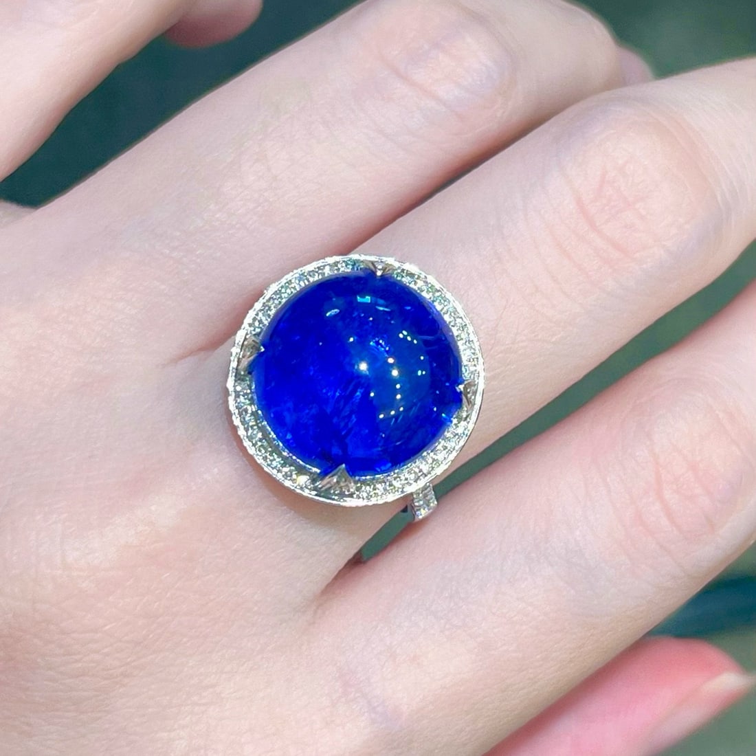 14k Gold 15.04 Ctw Natural Tanzanite & Diamond Ring - 6