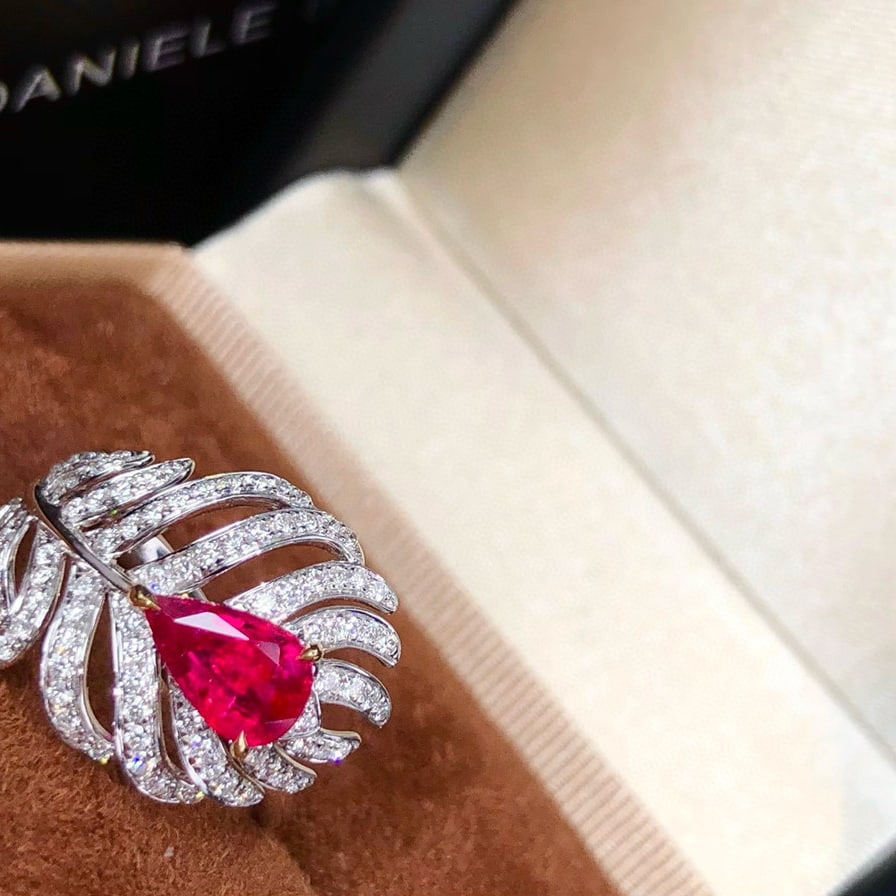 14k Gold 1.53 Ctw Natural Ruby & Diamond Ring - 2