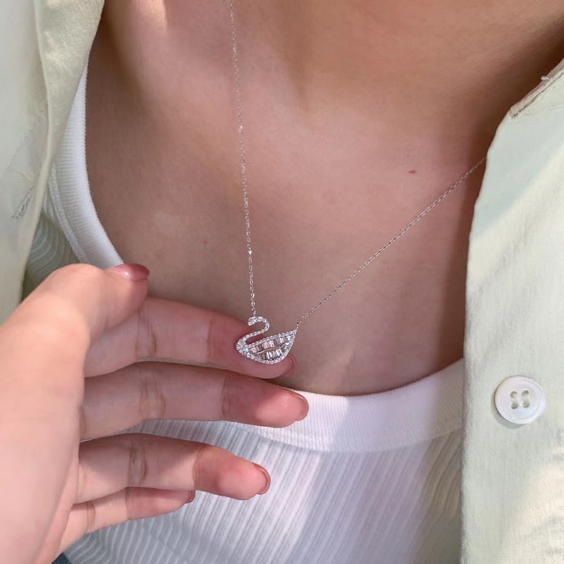 14k Gold 0.5 Ct Natural H Diamond Necklace - 2