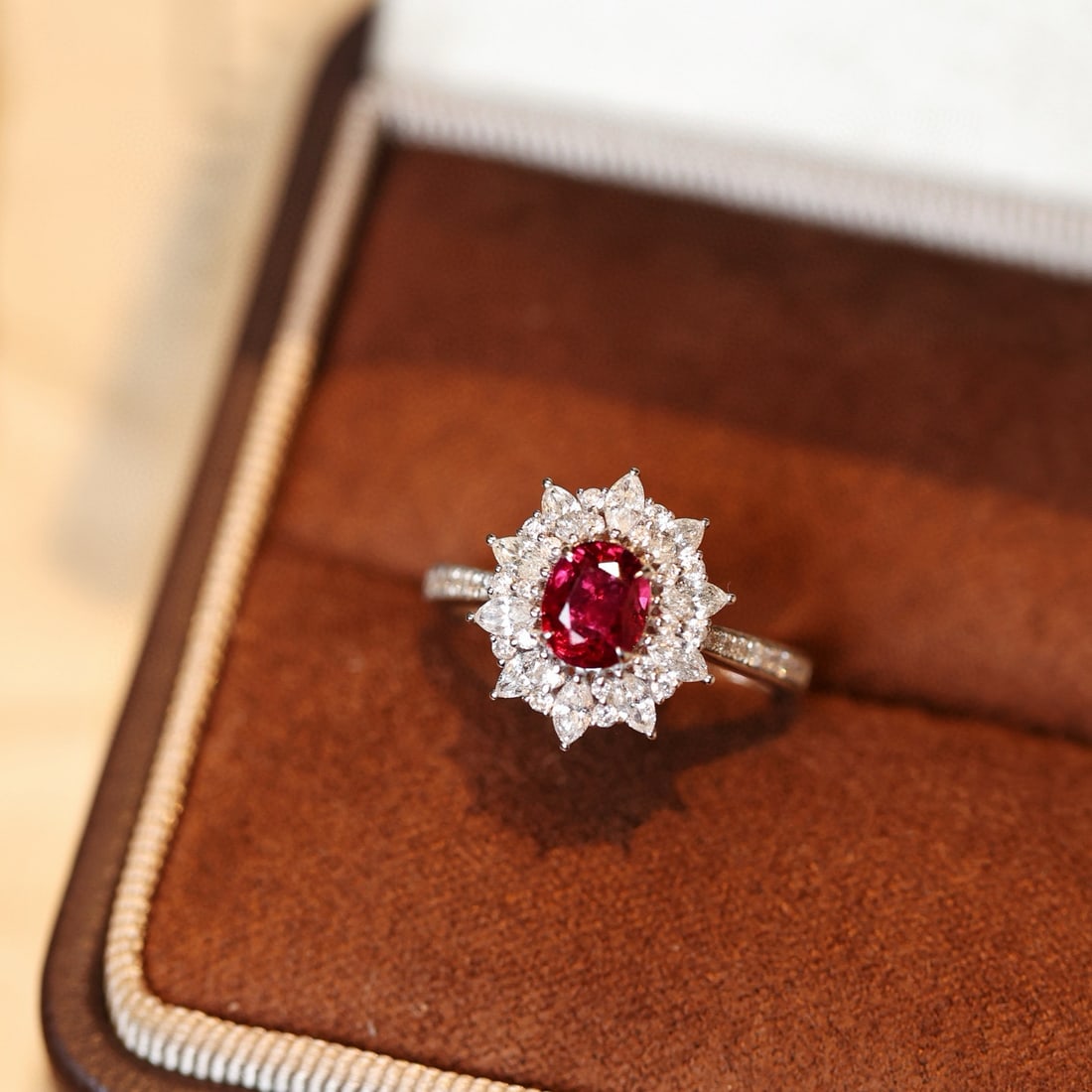 14k Gold 1.46 Ctw Natural Ruby & Diamond Ring - 2