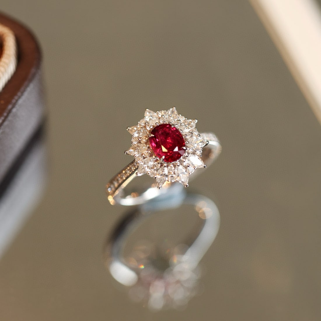 14k Gold 1.46 Ctw Natural Ruby & Diamond Ring - 6