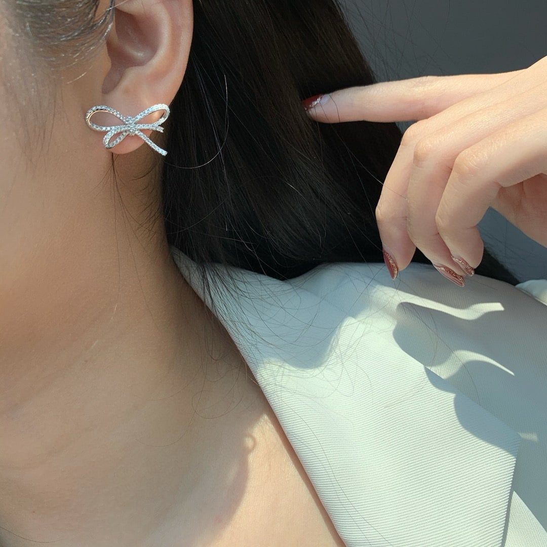 14k Gold 1 Ct Natural H Diamond Earrings - 6