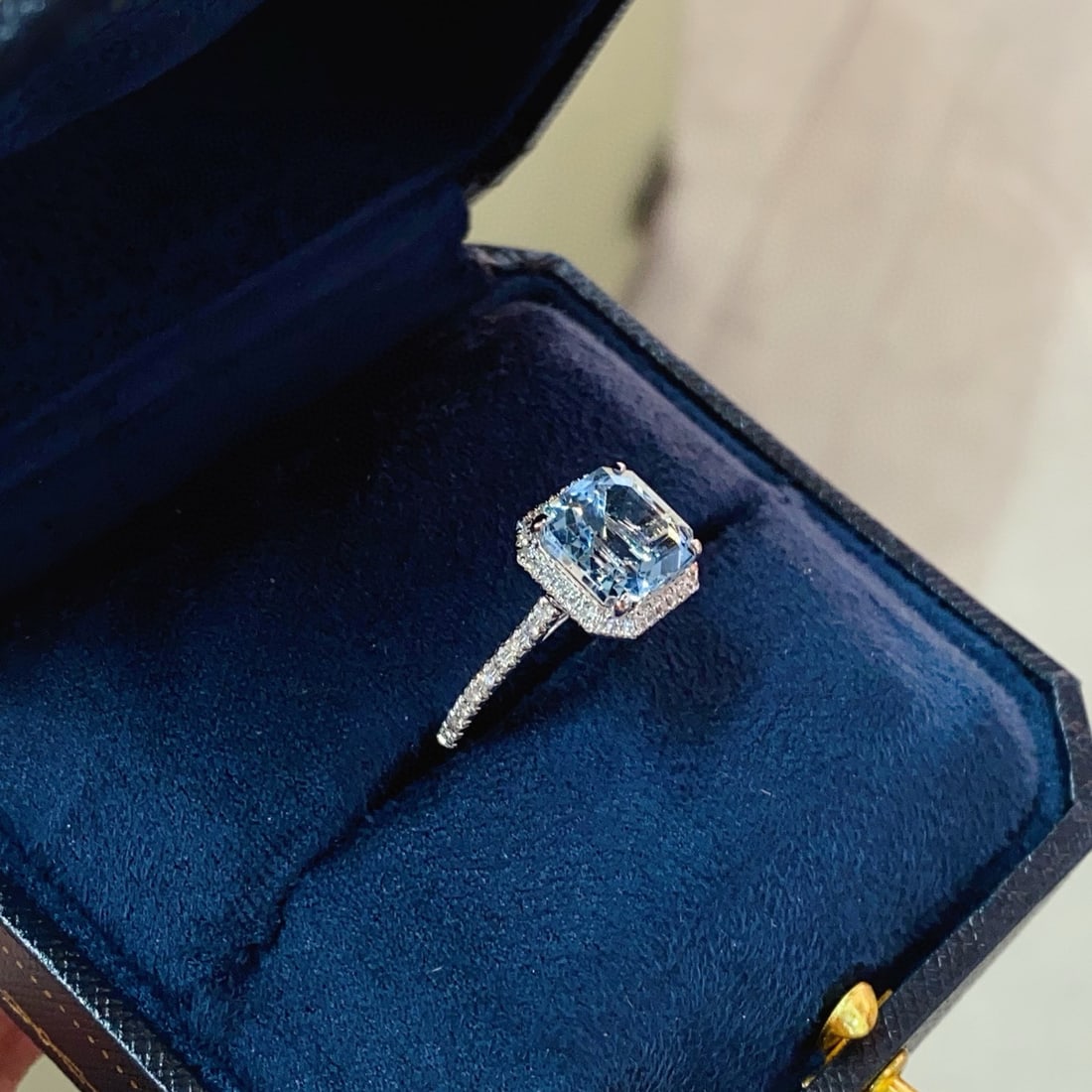 14k Gold 3.53 Ctw Natural Aquamarine & Diamond Ring - 3