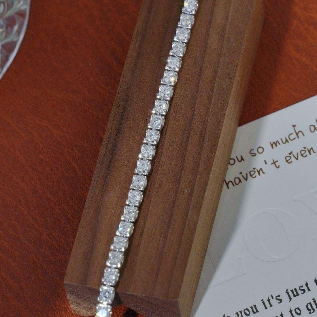 14k Gold 3.4 Ct Natural H Diamond Bracelet - 2