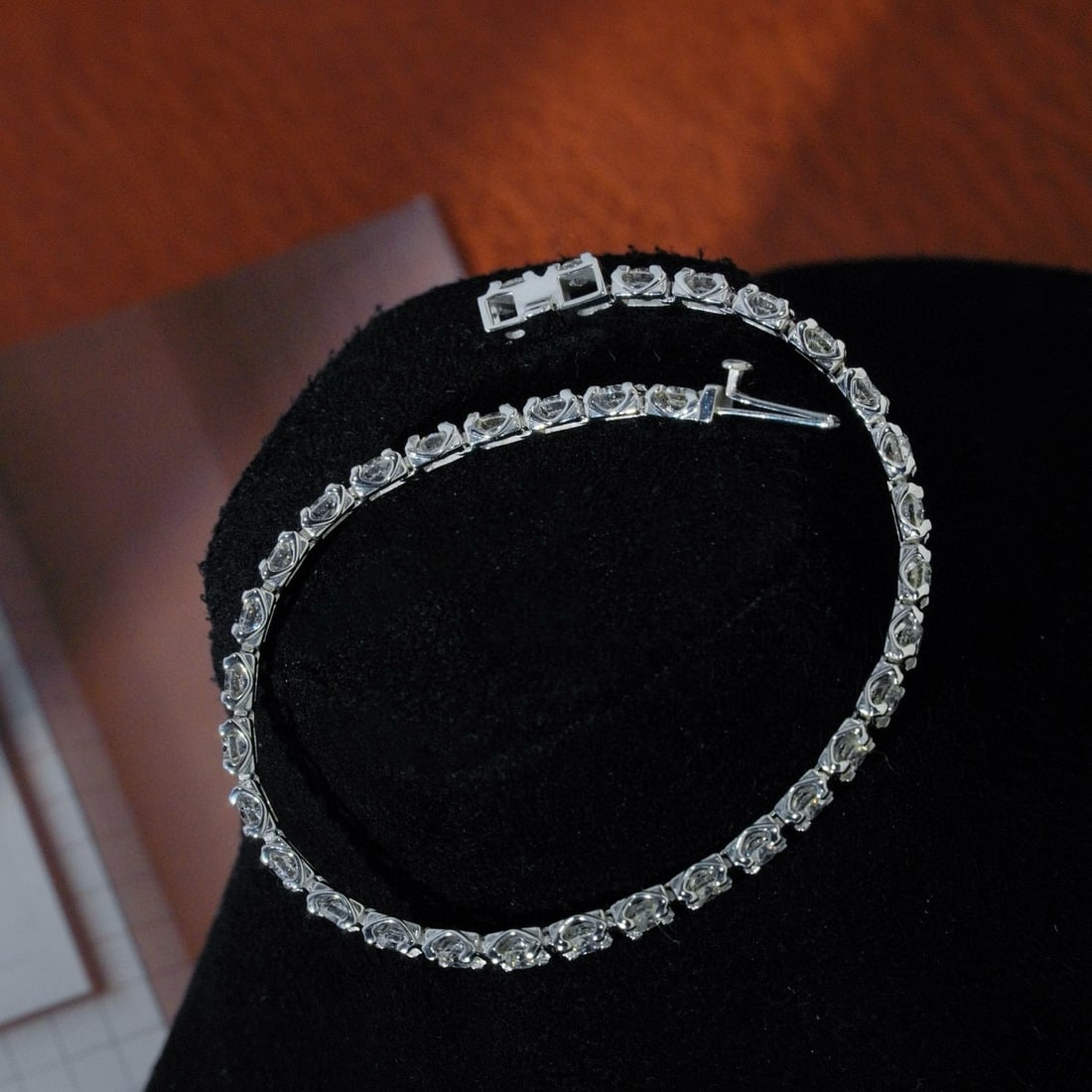 14k Gold 3.4 Ct Natural H Diamond Bracelet - 5