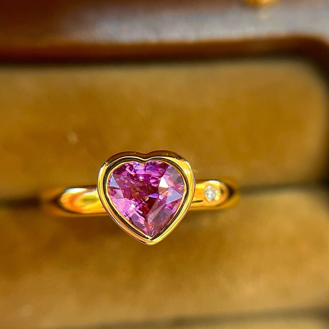 14k Gold 1.12 Ctw Natural Sapphire & Diamond Ring - 2