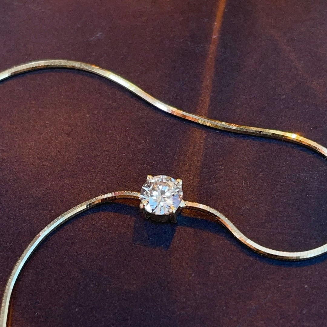 14k Gold 0.3 Ct Natural H Diamond Bracelet (1 of 6)