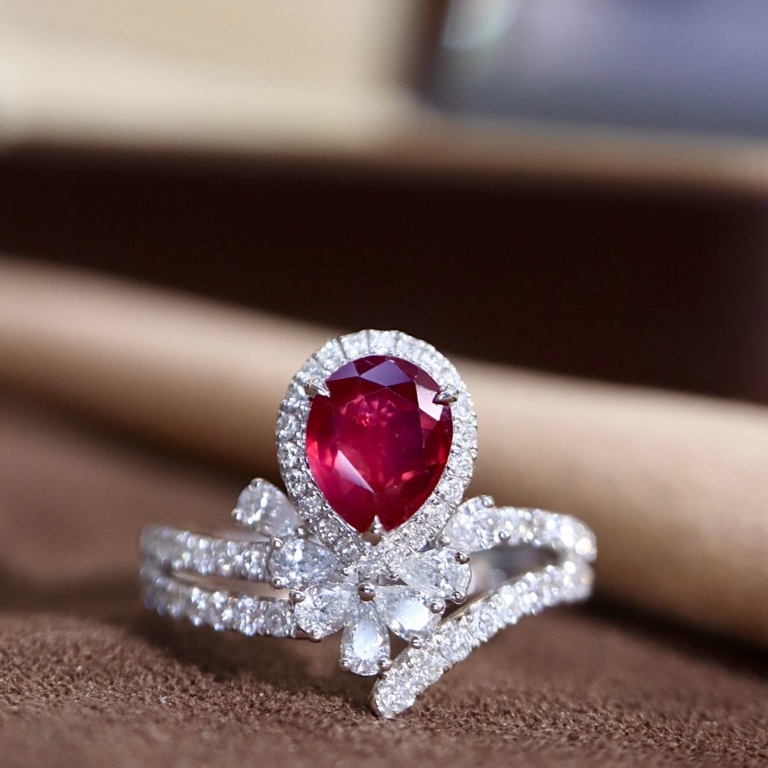 14k Gold 1.68 Ctw Natural Ruby & Diamond Ring - 4