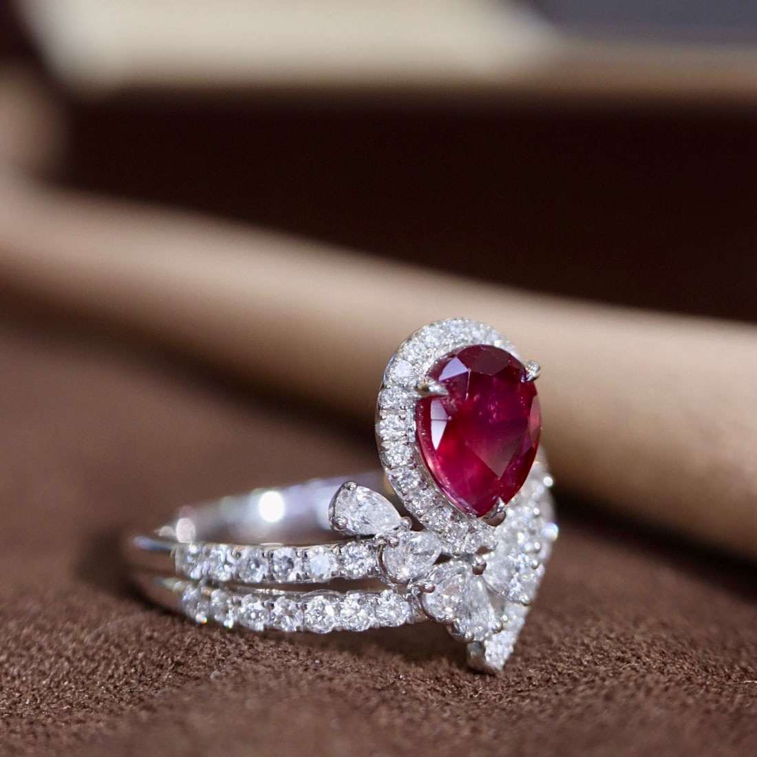 14k Gold 1.68 Ctw Natural Ruby & Diamond Ring - 5