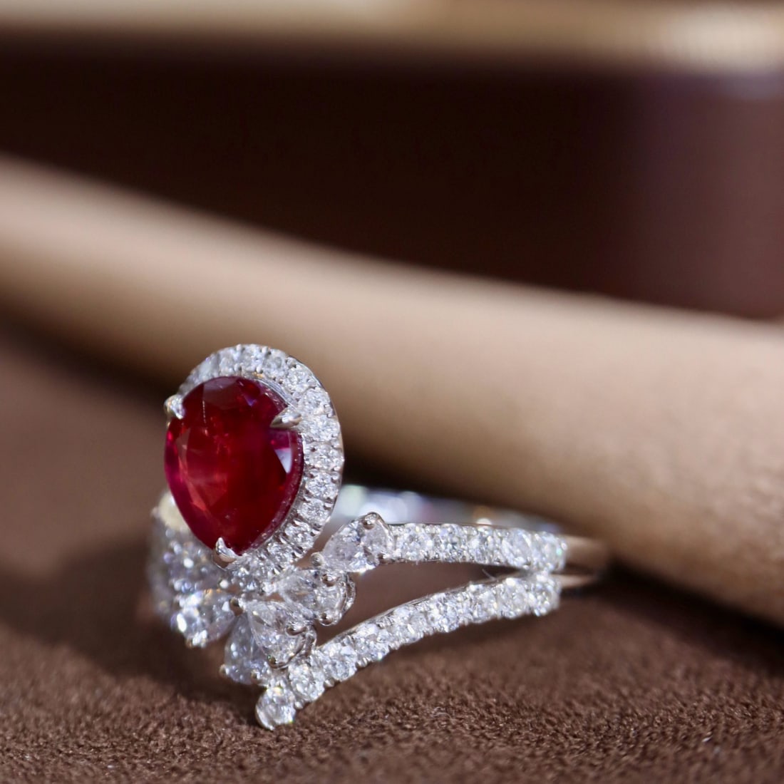 14k Gold 1.68 Ctw Natural Ruby & Diamond Ring - 6