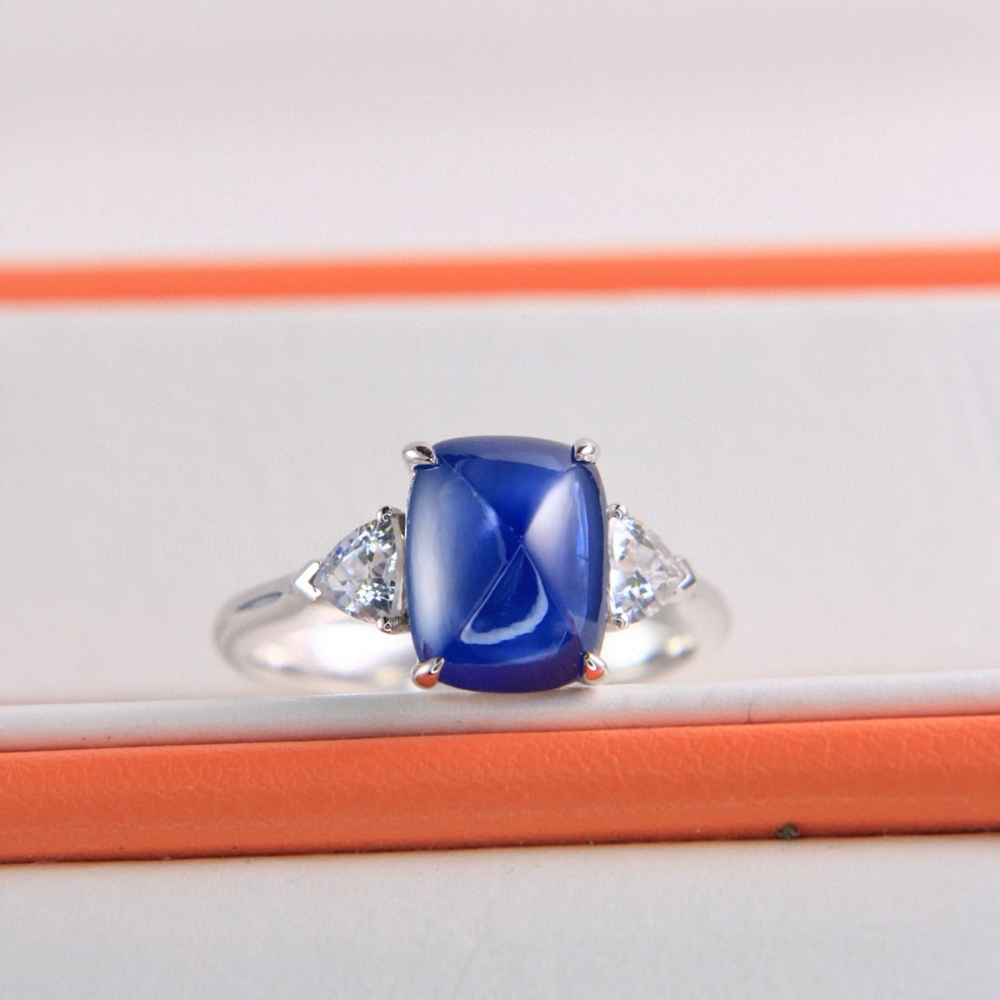 14k Gold 4.48 Ctw Natural Sapphire & Sapphire Ring - 4