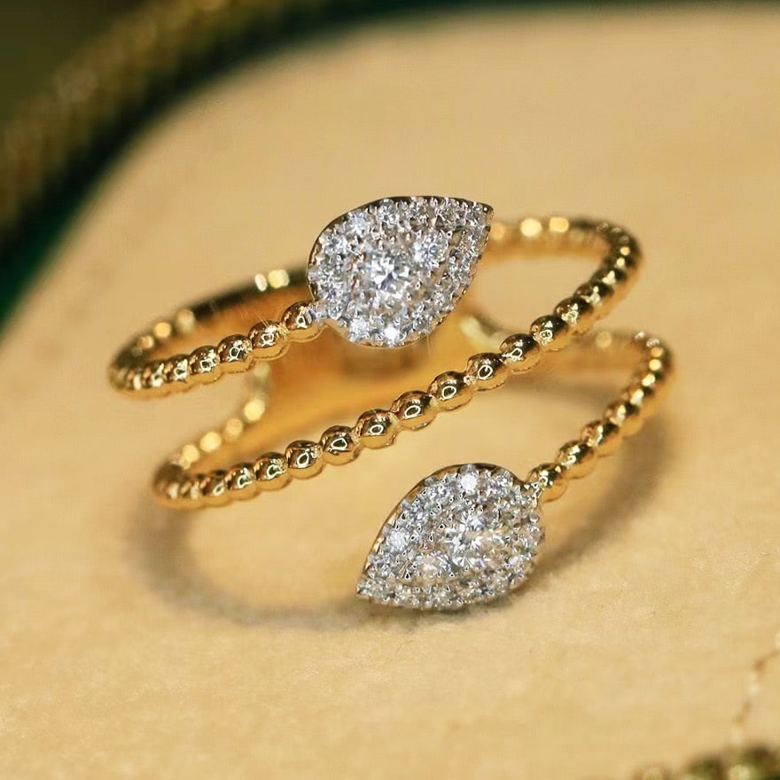 14k Gold 0.2 Ct Natural H Diamond Ring: Ref:231088301 // gold content:14k gold // ring size:7. 25us // // main gemstone:diamond // shape:round // carat weight:0. 2ct // clarity grade:vs-si // color:h // treatment:natural // cut grade:g