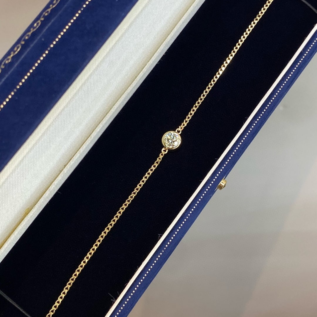 14k Gold 0.5 Ct Natural H Diamond Bracelet - 2