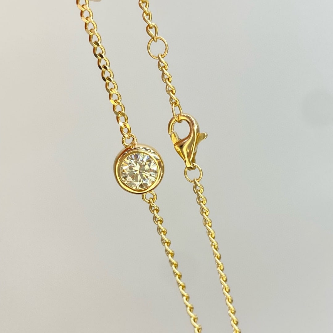 14k Gold 0.5 Ct Natural H Diamond Bracelet - 4