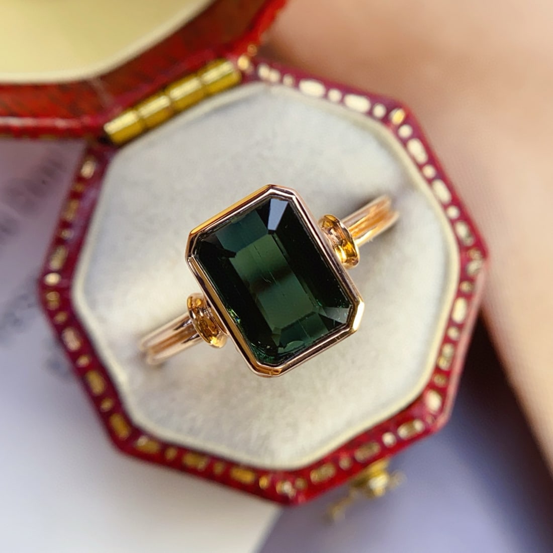 14k Gold 2.30 Ct Natural Tourmaline Ring - 5