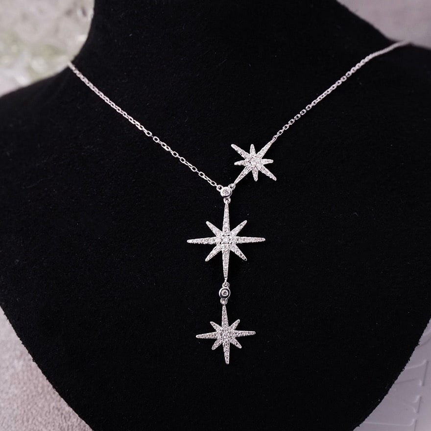 14k Gold 0.4 Ct Natural H Diamond Necklace: Ref:231088408 // gold content:14k gold // main gemstone:diamond // shape:round // carat weight:0. 4ct // clarity grade:vs-si // color:h // treatment:natural // cut grade:g // Condition: NewLow