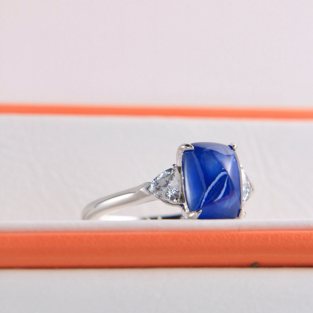 14k Gold 4.48 Ctw Natural Sapphire & Sapphire Ring - 2