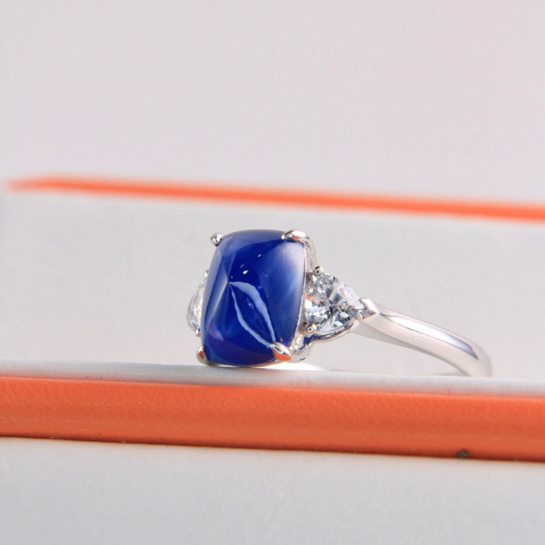 14k Gold 4.48 Ctw Natural Sapphire & Sapphire Ring - 3