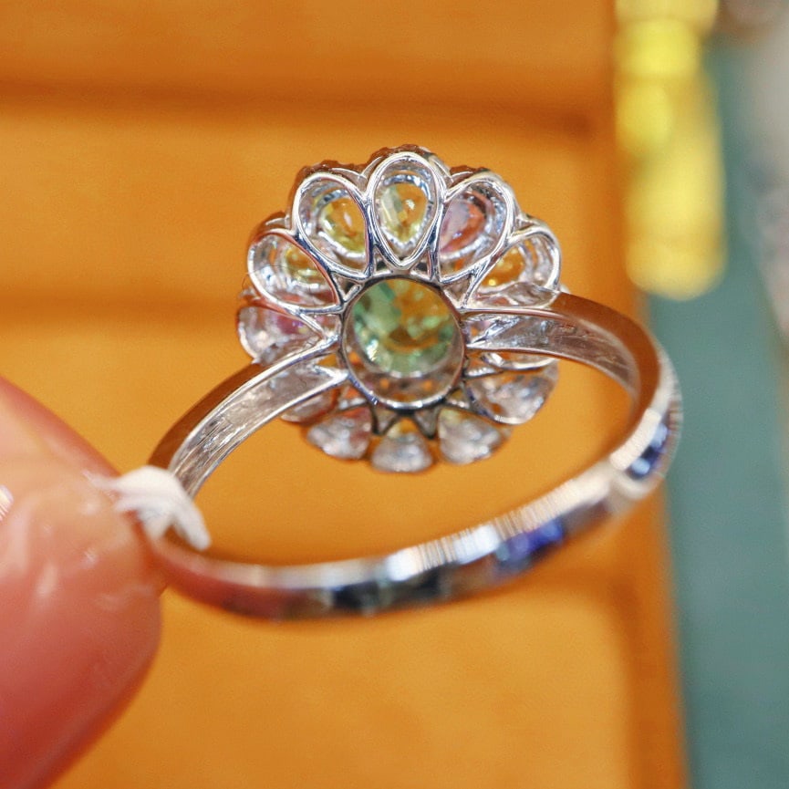 14k Gold 2.52 Ctw Natural Sapphire & Sapphire Ring - 5