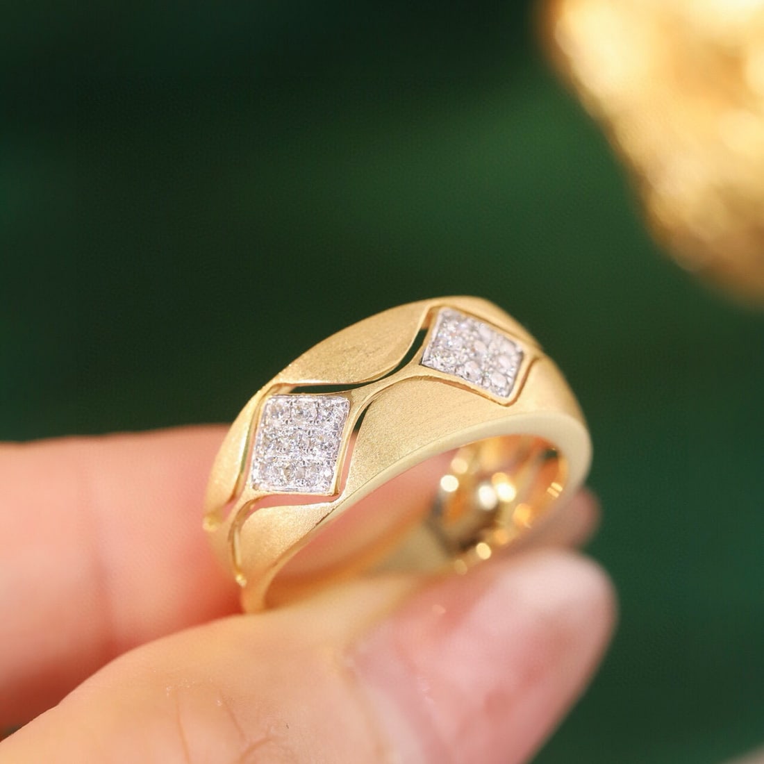 14k Gold 0.30 Ct Natural H Diamond Ring - 6