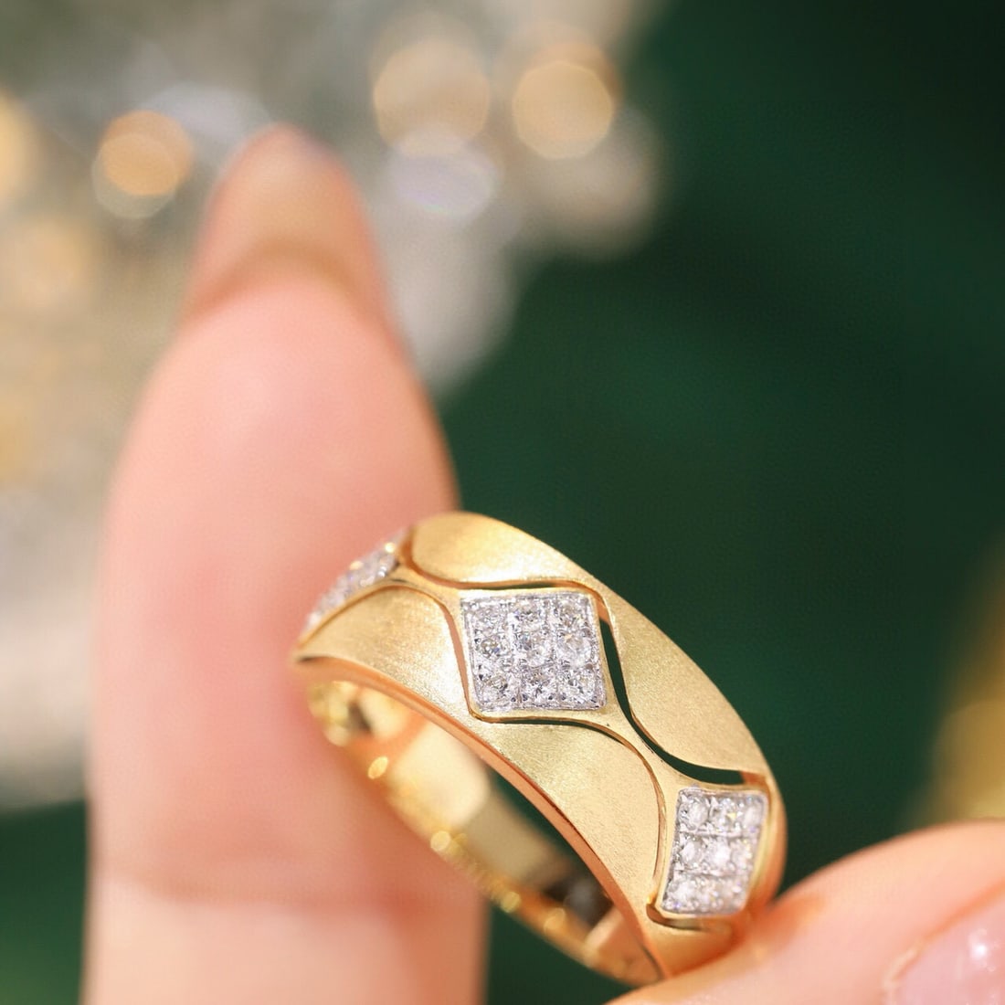 14k Gold 0.30 Ct Natural H Diamond Ring - 7