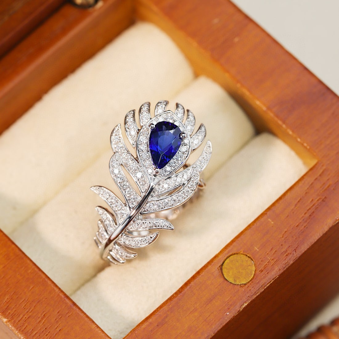 14k Gold 1.45 Ctw Natural Sapphire & Diamond Ring - 6