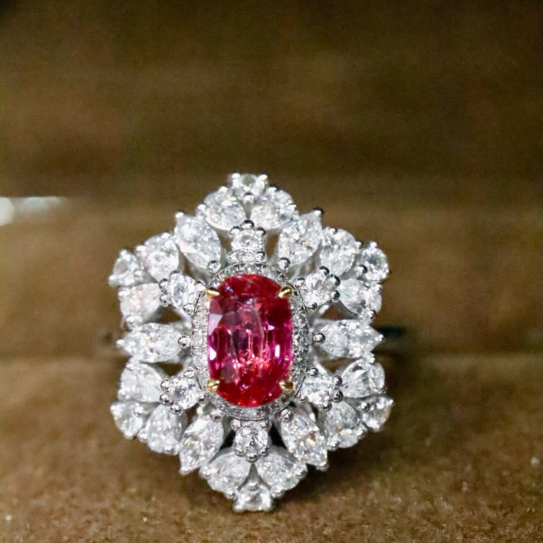 14k Gold 1.11 Ctw Natural Ruby & Diamond Ring (1 of 7)