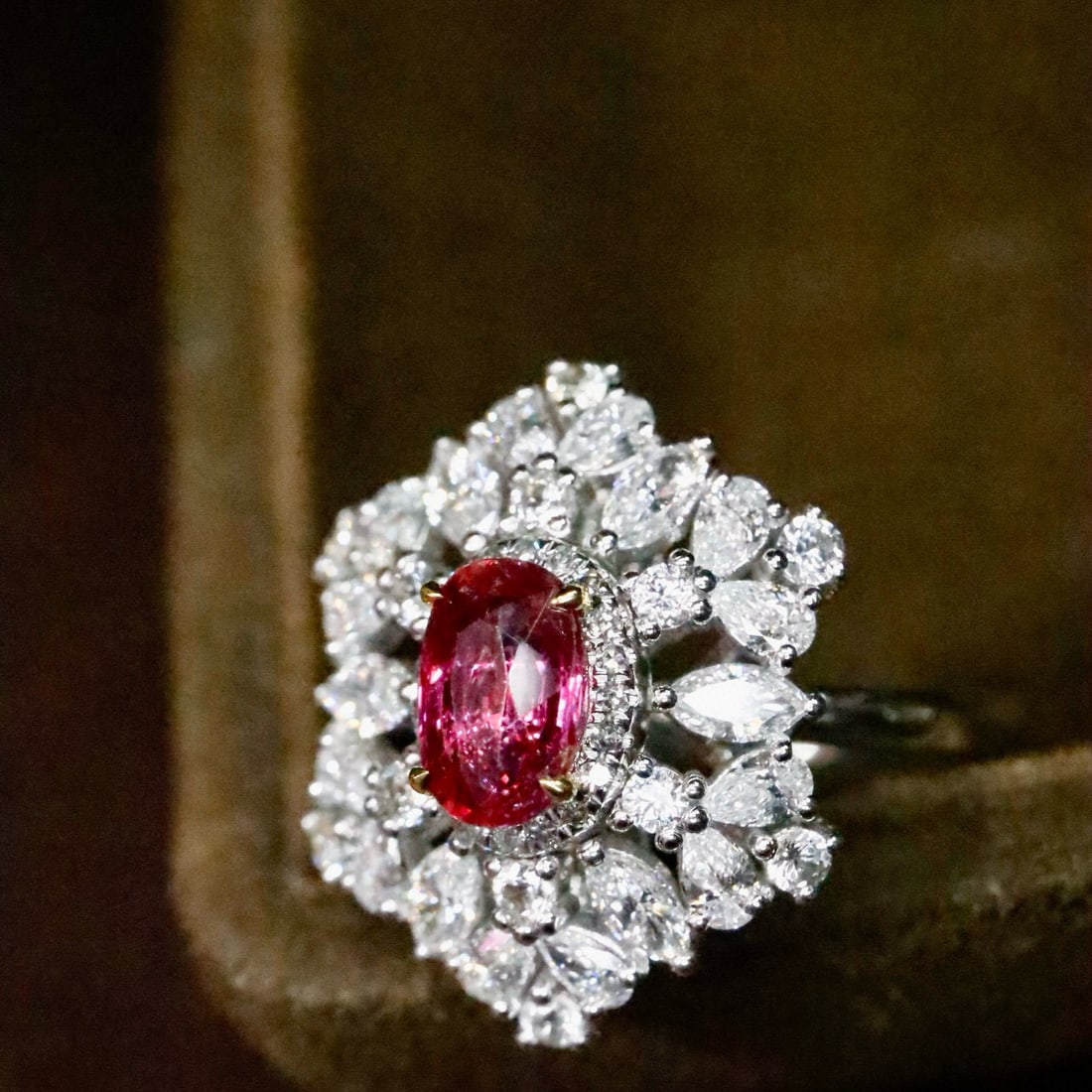 14k Gold 1.11 Ctw Natural Ruby & Diamond Ring - 3