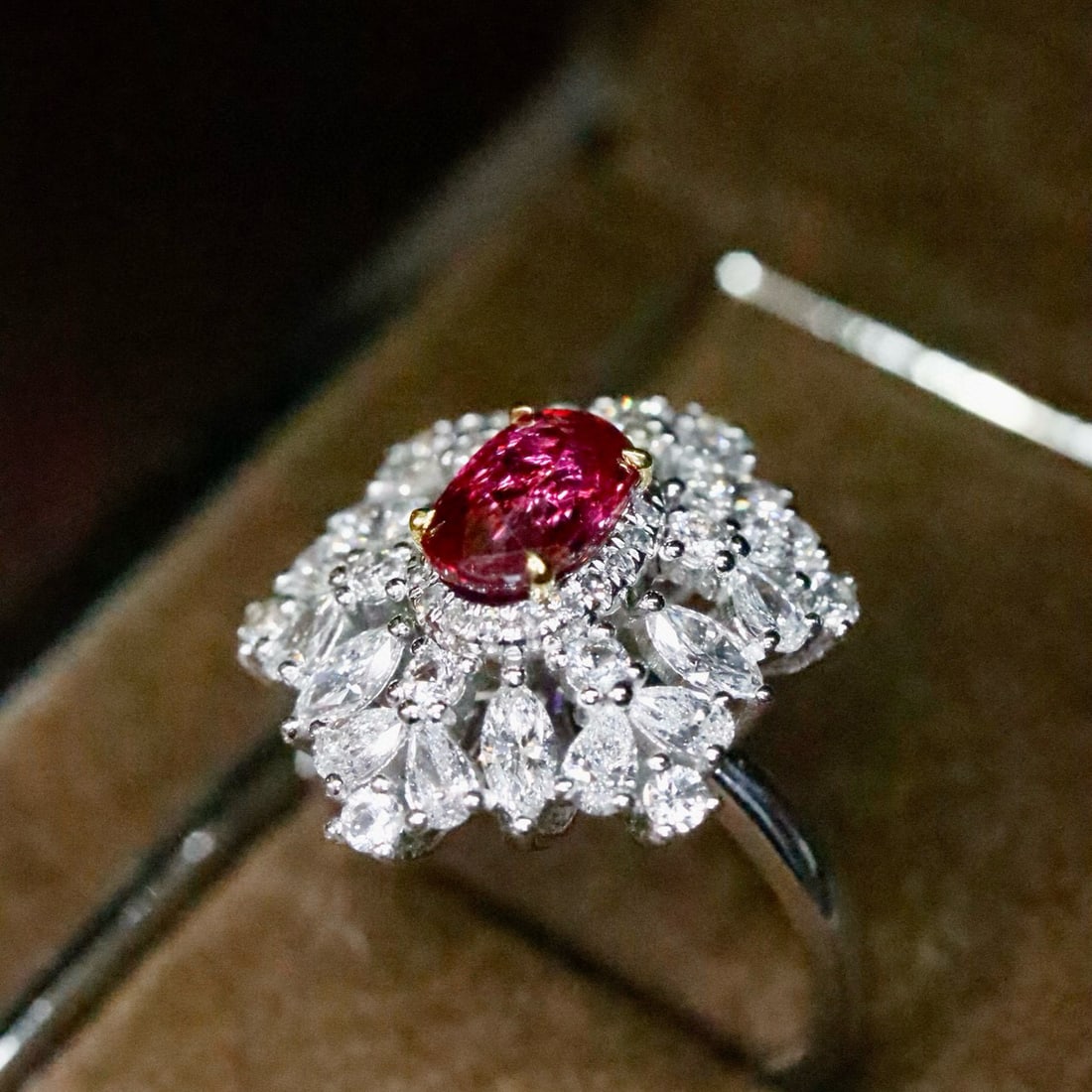 14k Gold 1.11 Ctw Natural Ruby & Diamond Ring - 4