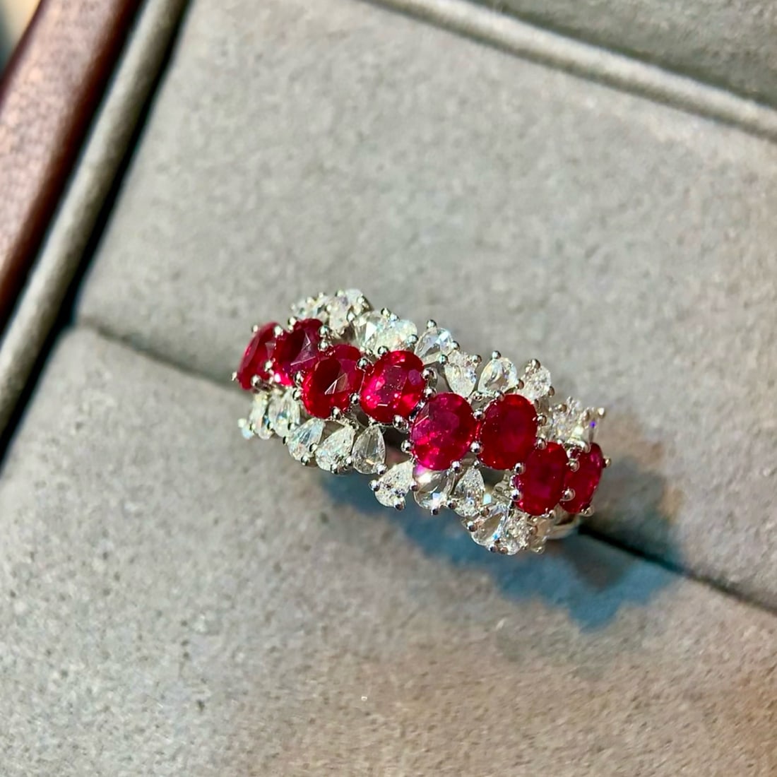 14k Gold 2.38 Ctw Natural Ruby & Diamond Ring - 5