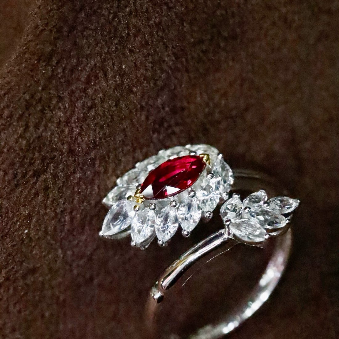 14k Gold 1.69 Ctw Natural Ruby & Sapphire Ring - 3