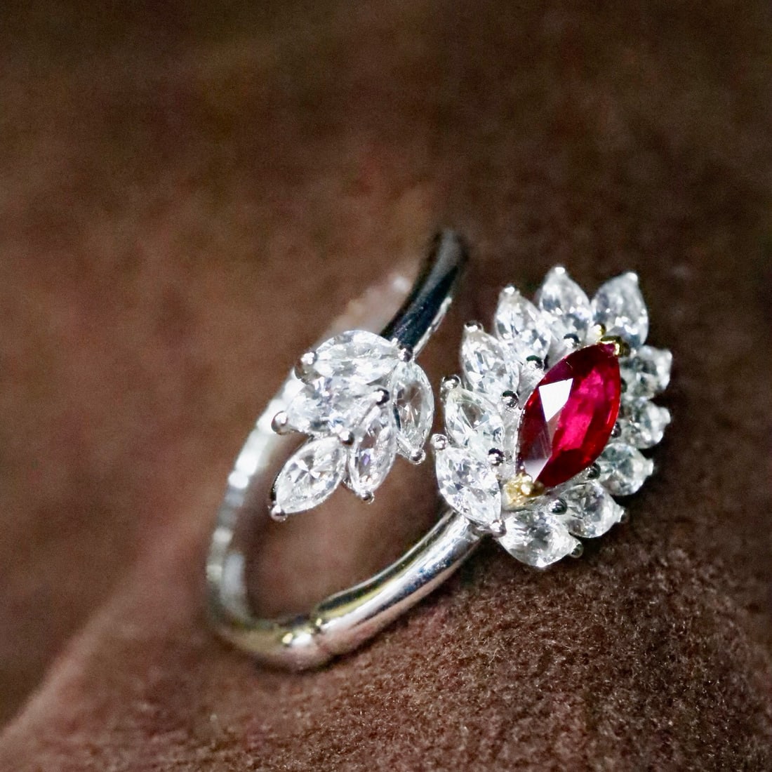 14k Gold 1.69 Ctw Natural Ruby & Sapphire Ring - 5