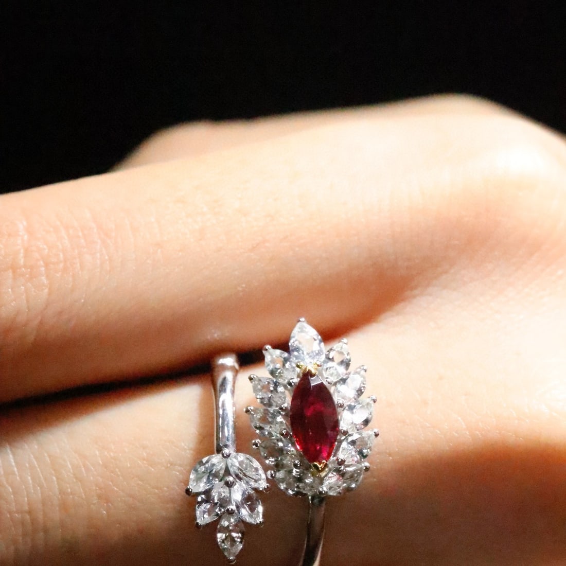 14k Gold 1.69 Ctw Natural Ruby & Sapphire Ring - 6