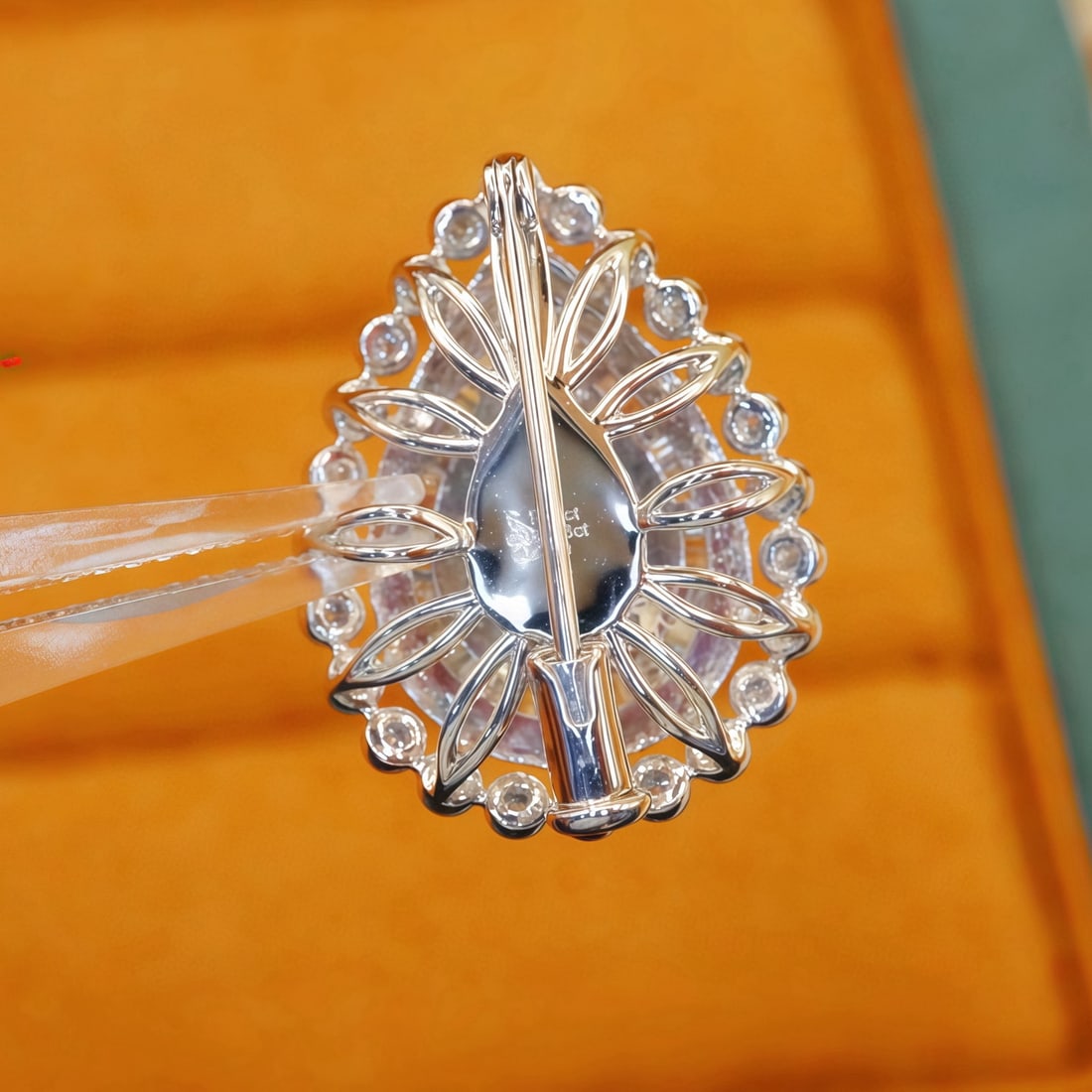 14k Gold 1.75 Ctw Natural Ruby & Diamond Brooch/pendant( Without Chain ) - 4