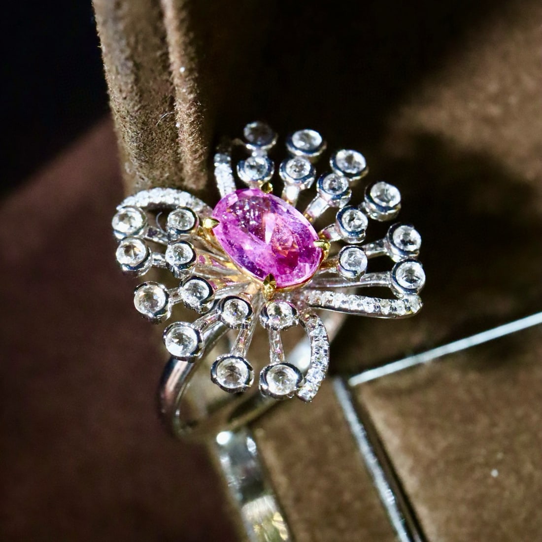 14k Gold 2.14 Ctw Natural Sapphire & Diamond Ring - 3