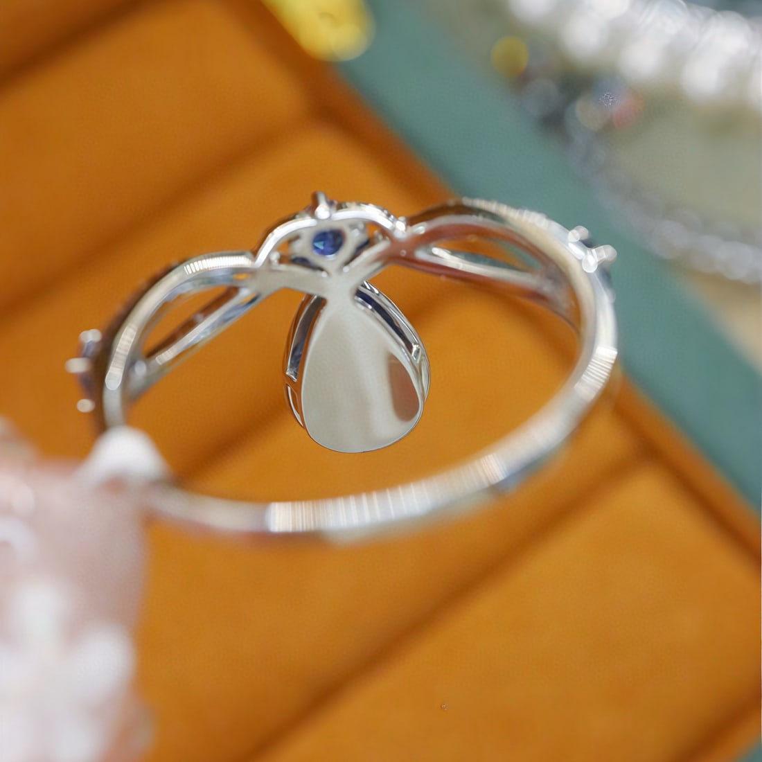 14k Gold 1.09 Ctw Natural Sapphire & Diamond Ring - 4