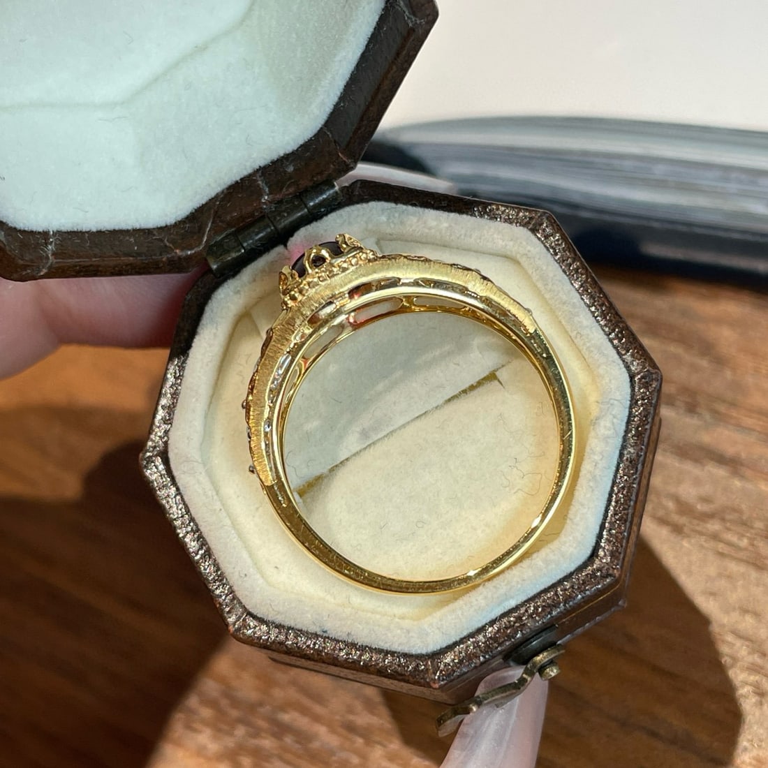 14k Gold 1.3 Ct Natural Tourmaline & Diamond Ring - 5