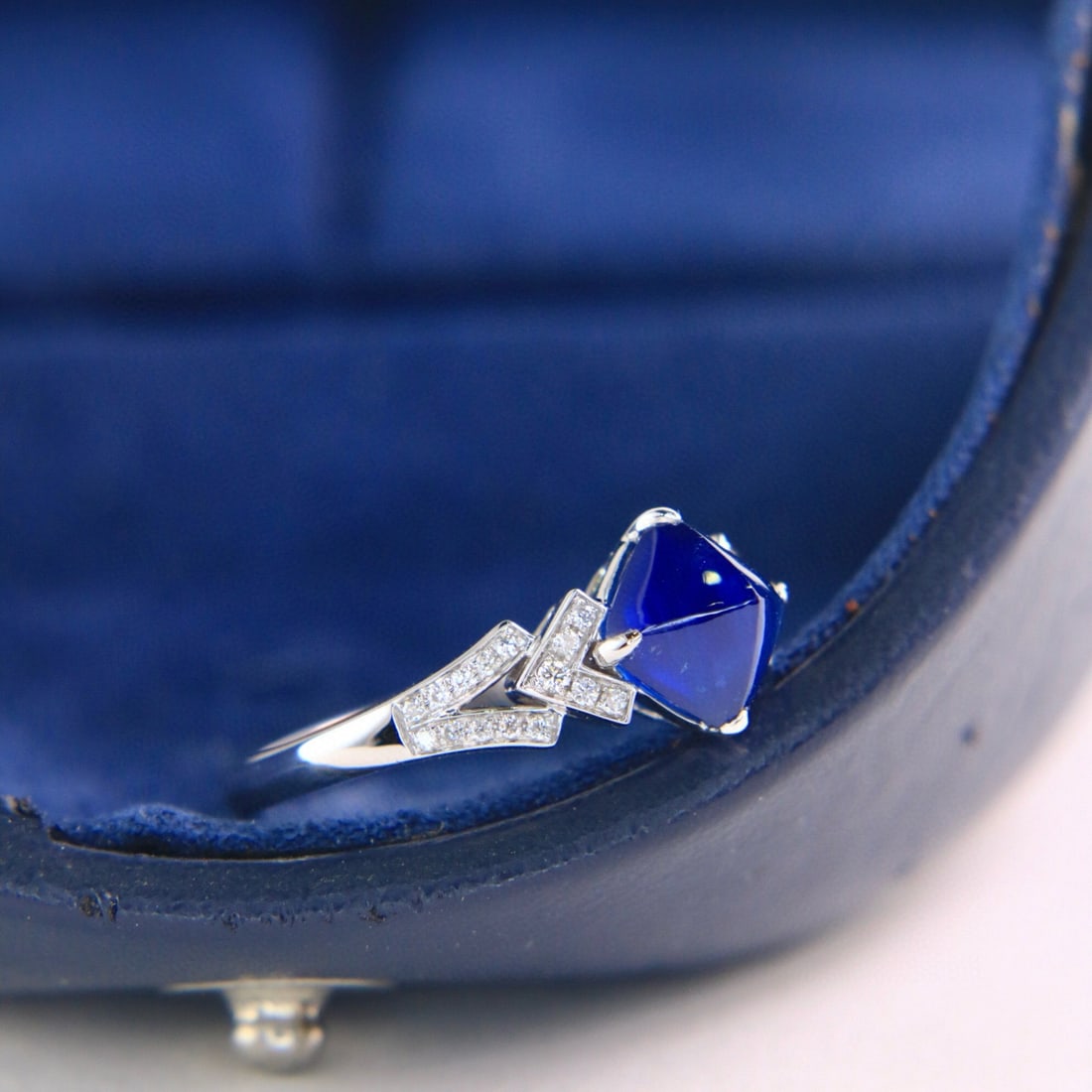 14k Gold 2.25 Ctw Natural Sapphire & Diamond Ring - 2