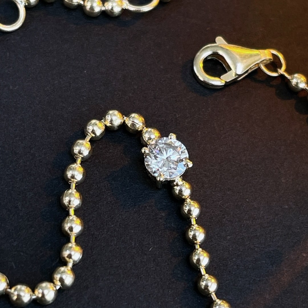 14k Gold 0.3 Ct Natural H Diamond Bracelet - 2