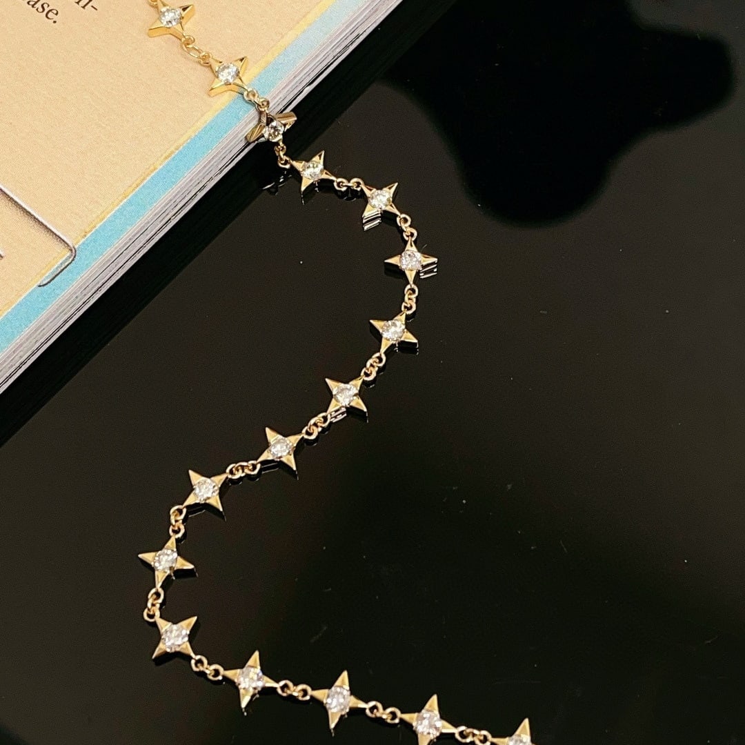 14k Gold 1.15 Ct Natural H Diamond Bracelet - 4