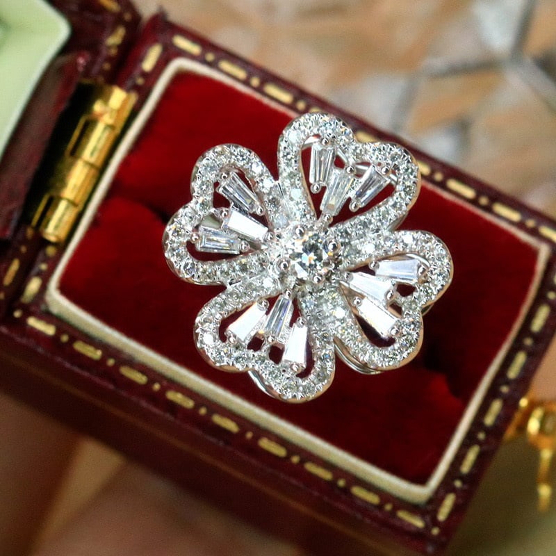 14k Gold 0.75 Ct Natural H Diamond Ring (1 of 6)