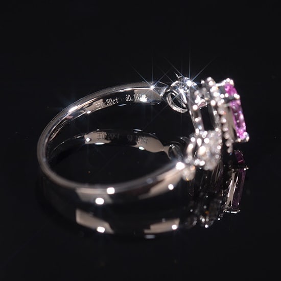 14k Gold 0.66 Ctw Natural Sapphire & Diamond Ring - 4