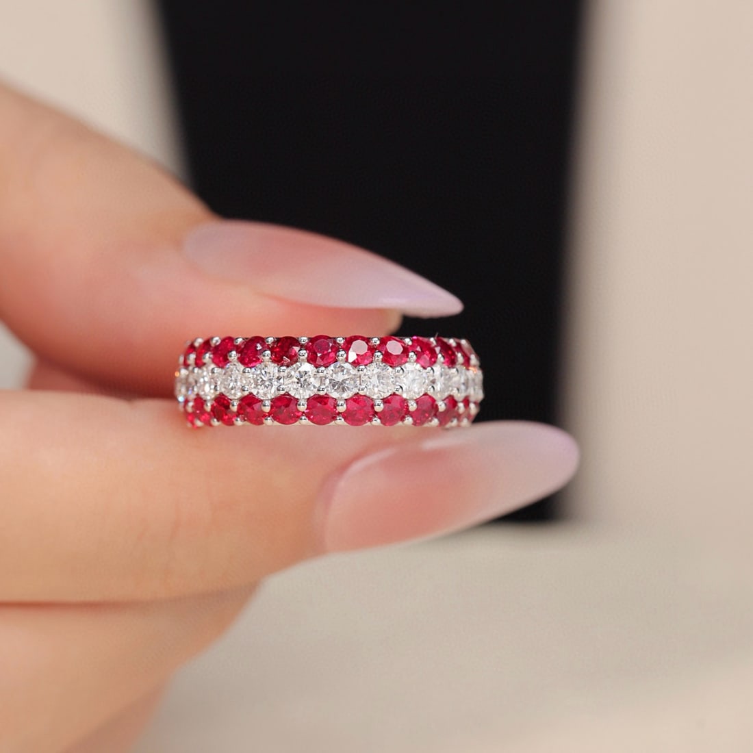 14k Gold 2.74 Ctw Natural Ruby & Diamond Ring - 6