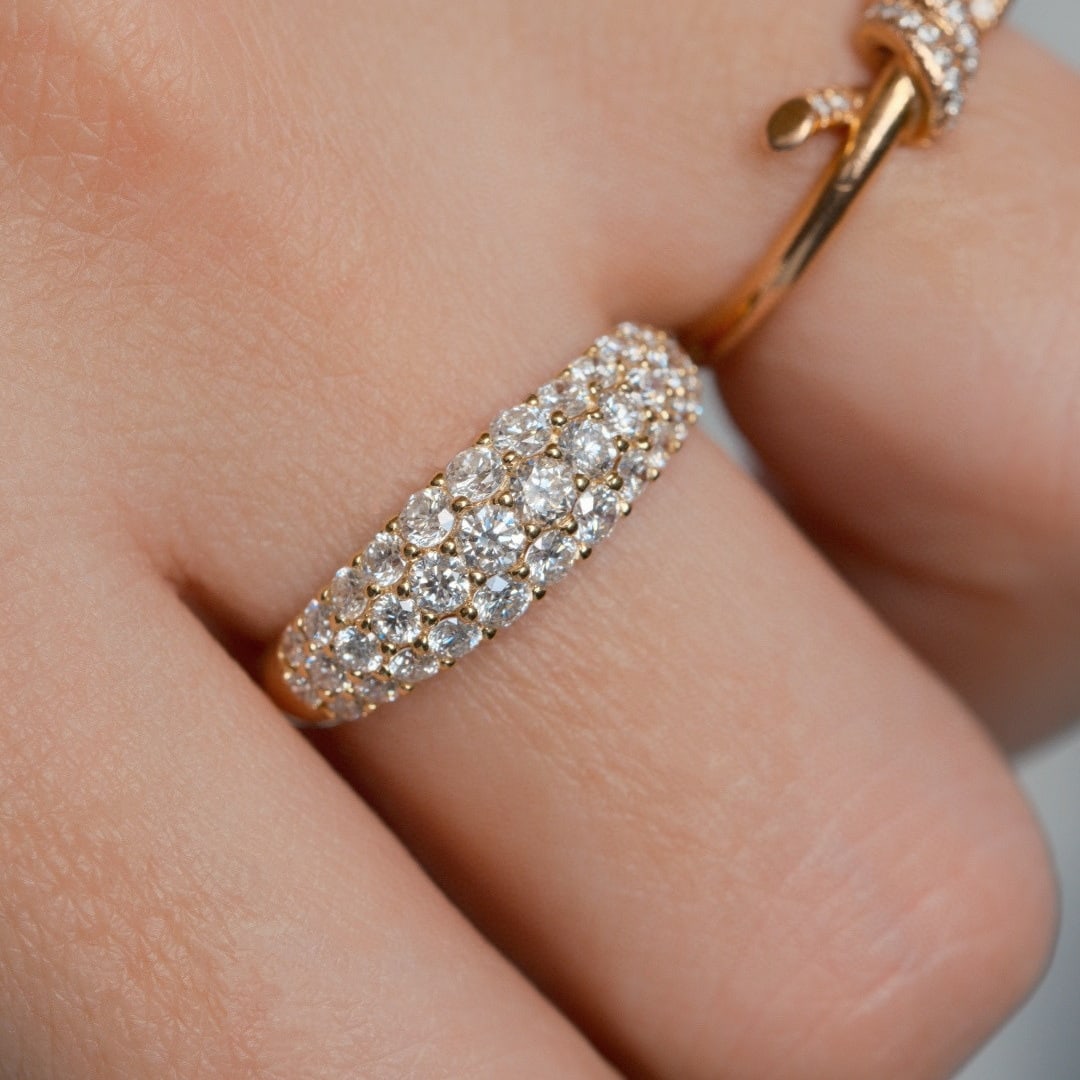 14k Gold 1 Ct Lab Grown Diamond Ring - 4