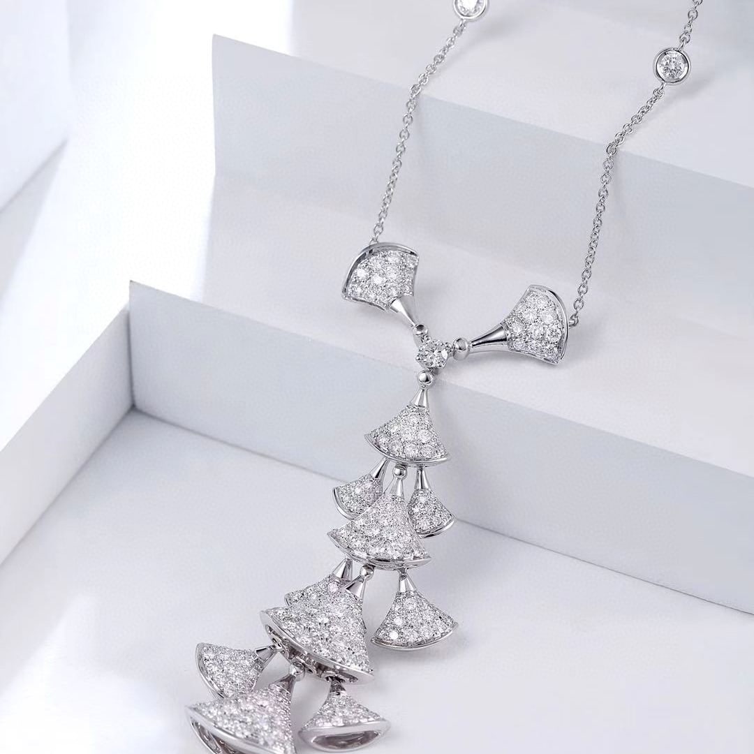 14k Gold 2.73 Ctw Natural H Diamond Necklace - 2