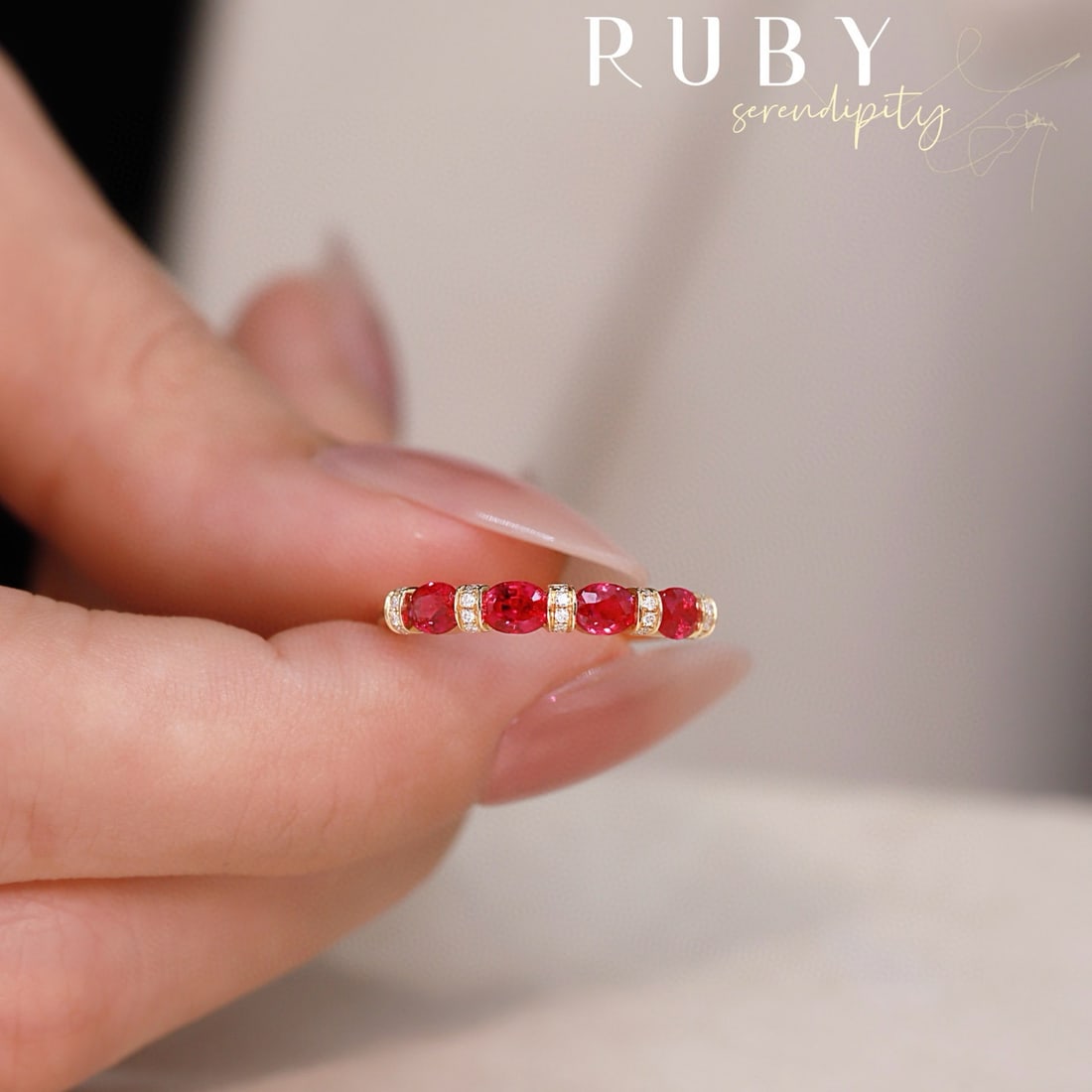 14k Gold 0.96 Ctw Natural Ruby & Diamond Ring: Ref:231090343 // gold content:14k gold // ring size:7. 25us // // main gemstone:ruby // shape:oval // carat weight:0. 91ct // color:red // treatment:natural // // adjacent gemstone 2 : diamond //